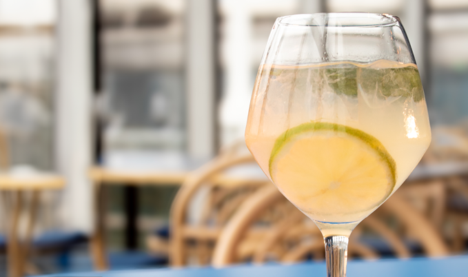 Cocktail réalisé avec un gin bordelais