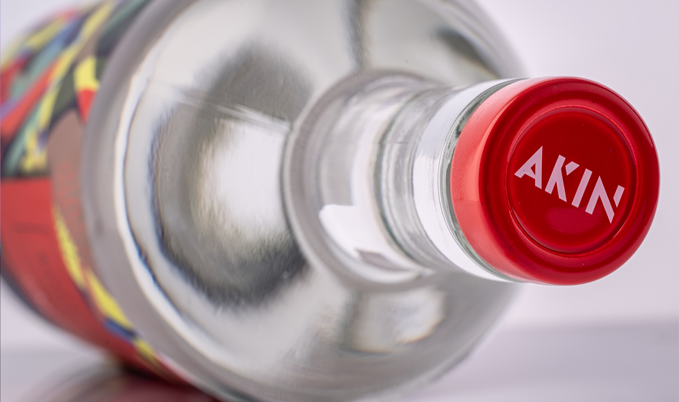 Bouteille de gin bio de gironde.